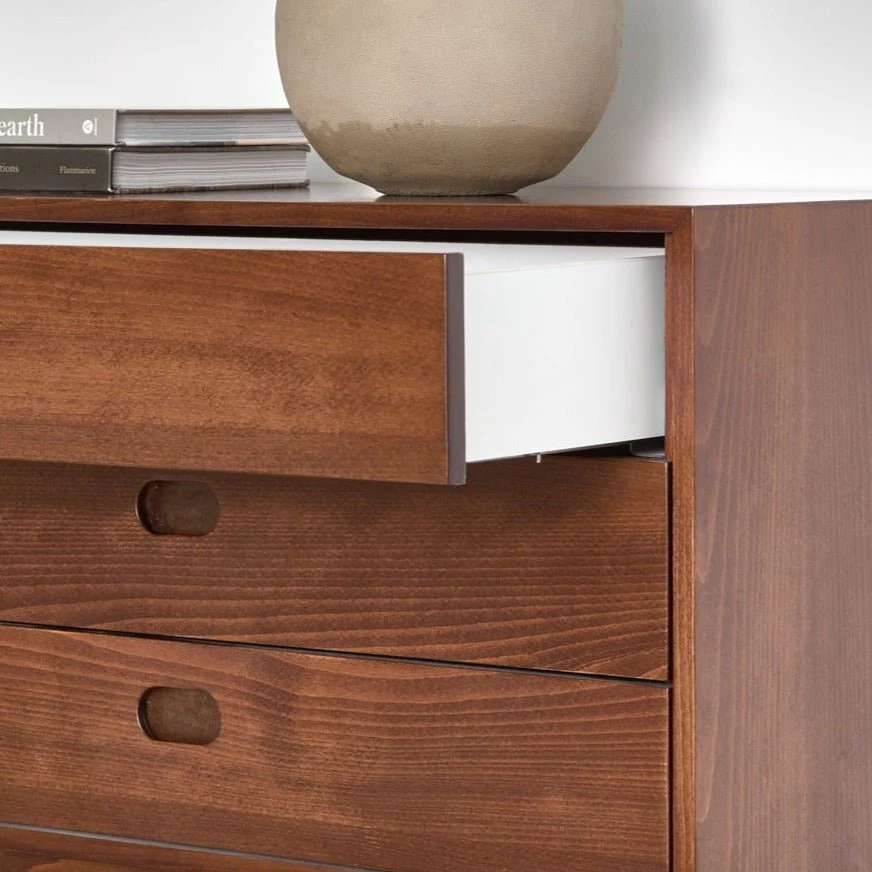 FRANS NIGHTSTAND | שידת לילה מעץ 55/40 ס"מ, עם 3 מגירות - Image 5