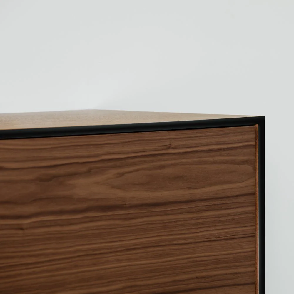 KILMER NIGHTSTAND | שידת לילה מעץ ומתכת 55/40 ס"מ, עם מגירה - Image 2