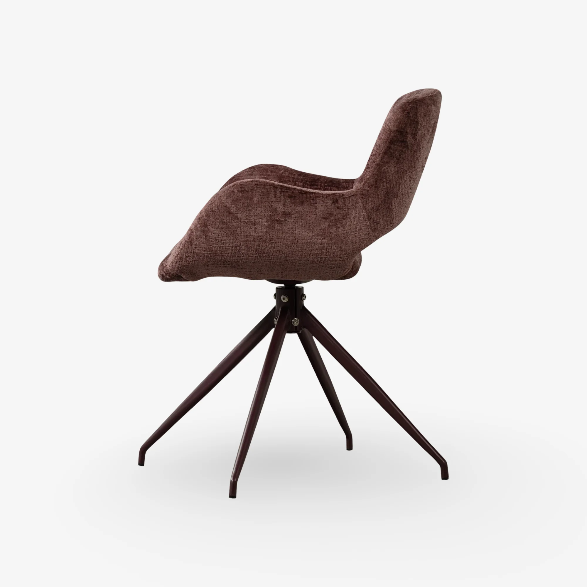 VESTAS | כיסא מסתובב מרופד בבד קטיפה, מגיע בשני גוונים - Image 13
